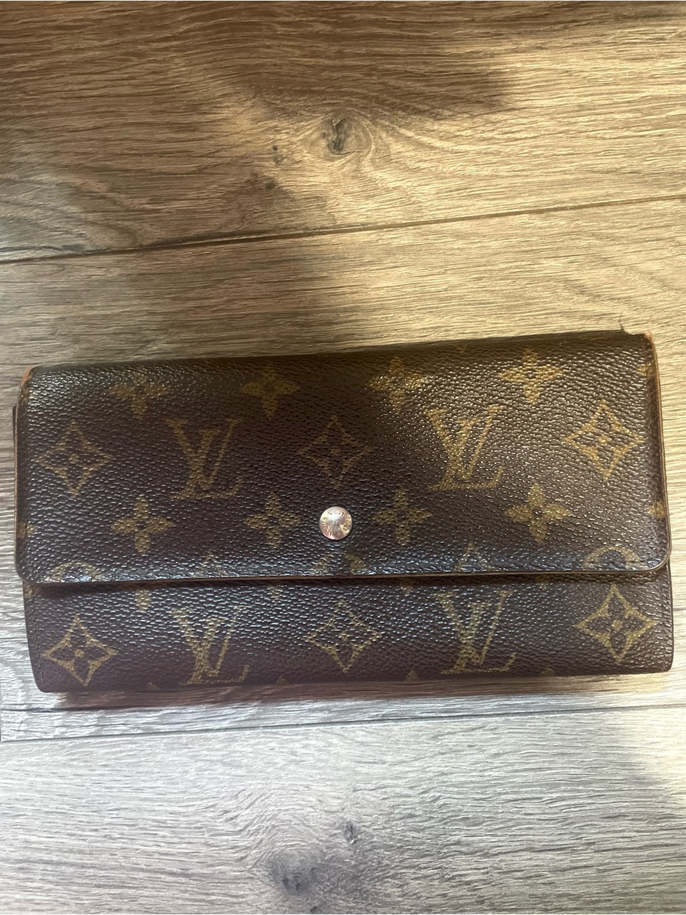 Louis Vuitton Monogram Canvas Brown & Gold Continental Wallet